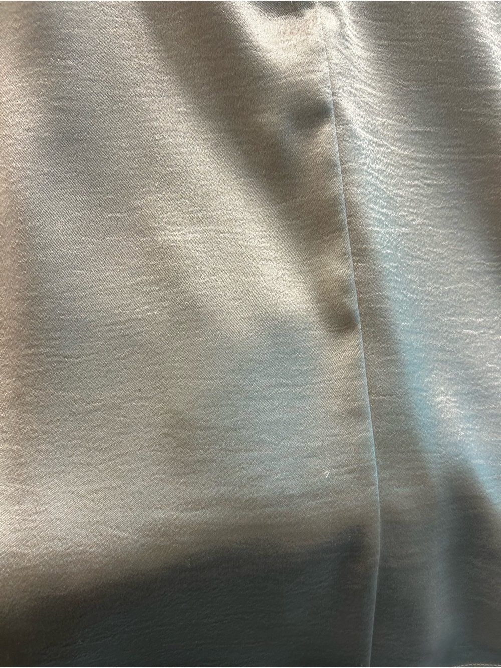 Who What Wear Champagne Satin Blouse Size L Short Sleeve Pocket Top - Picture 5 of 13